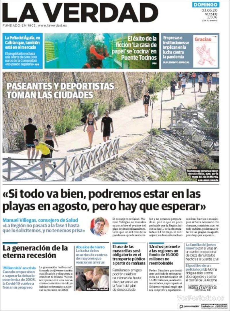 Portada Última Hora 2020-05-03