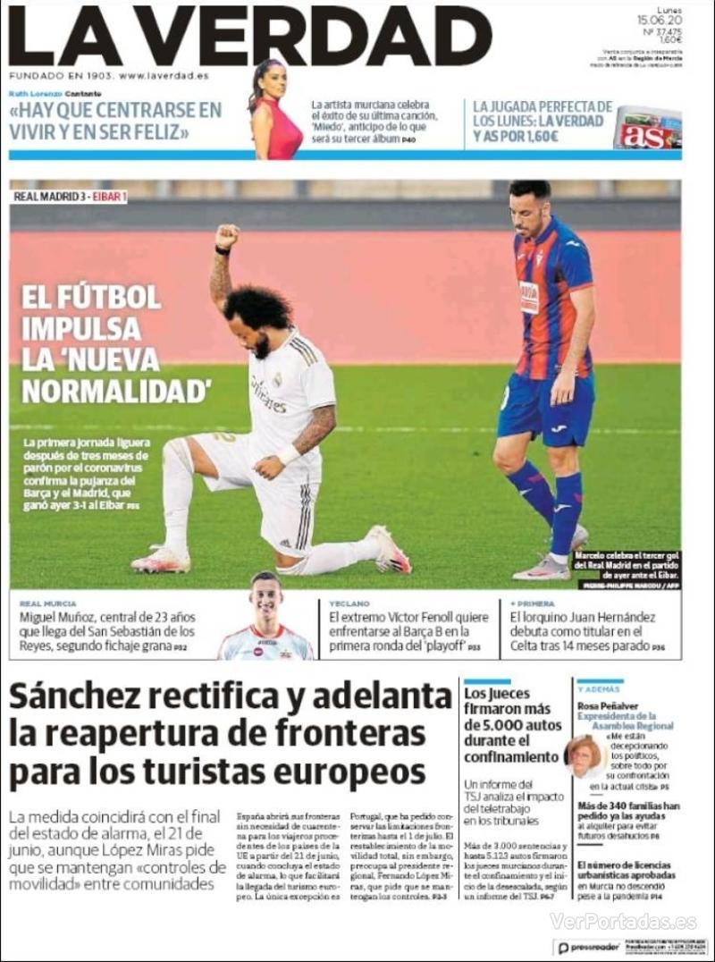 Portada Última Hora 2020-06-15