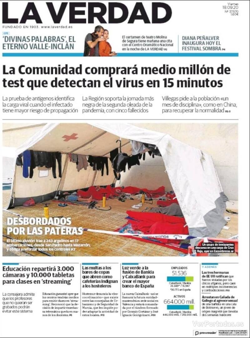 Portada Última Hora 2020-09-18