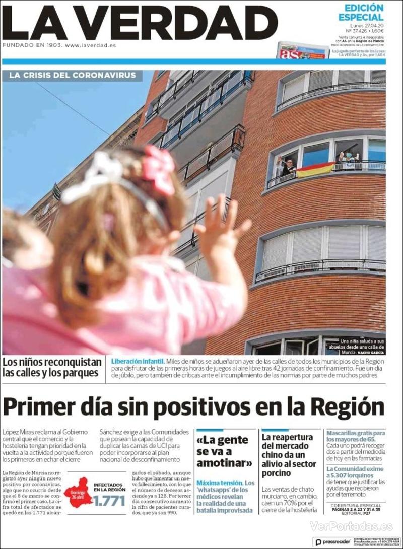 Portada Última Hora 2020-04-27