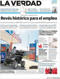Portada La Verdad 2020-04-03