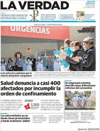 Portada La Verdad 2020-04-04