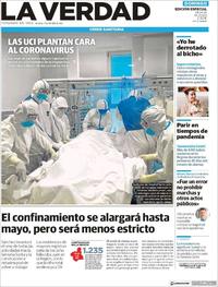 Portada La Verdad 2020-04-05
