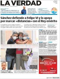 Portada La Verdad 2020-08-05