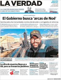 Portada La Verdad 2020-04-06