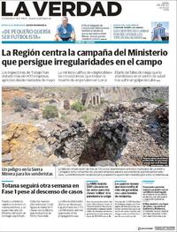 Portada La Verdad 2020-08-06