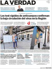 Portada La Verdad 2020-05-07