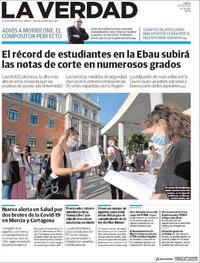 Portada La Verdad 2020-07-07