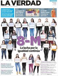 Portada La Verdad 2020-03-08