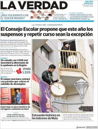 Portada La Verdad 2020-04-08