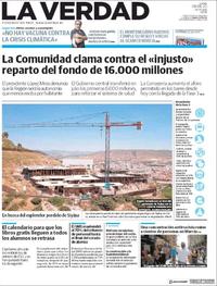 Portada La Verdad 2020-06-08