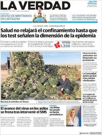 Portada La Verdad 2020-04-09