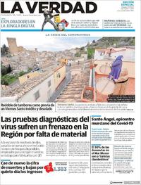 Portada La Verdad 2020-04-10