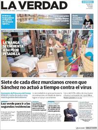 Portada La Verdad 2020-05-10