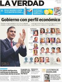 Portada La Verdad 2020-01-11