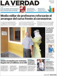 Portada La Verdad 2020-07-11