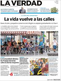 Portada La Verdad 2020-05-12