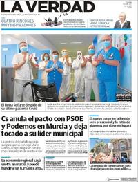 Portada La Verdad 2020-06-12