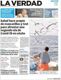 Portada La Verdad 2020-07-12