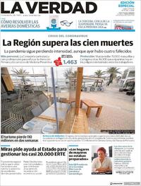 Portada La Verdad 2020-04-13