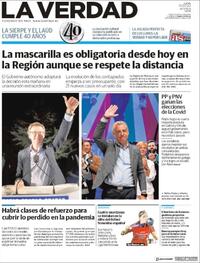 Portada La Verdad 2020-07-13