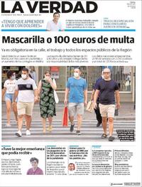 Portada La Verdad 2020-07-14