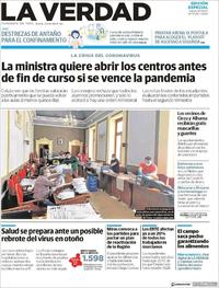 Portada La Verdad 2020-04-16