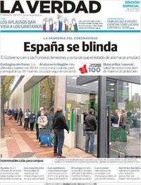 Portada La Verdad 2020-03-17