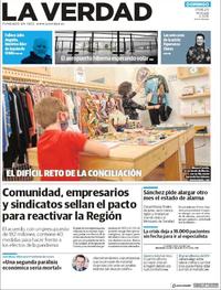 Portada La Verdad 2020-05-17