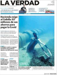 Portada La Verdad 2020-08-17
