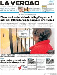 Portada La Verdad 2020-04-18