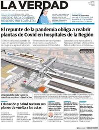 Portada La Verdad 2020-08-18