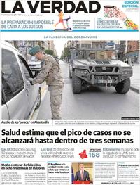 Portada La Verdad 2020-03-19
