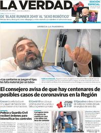 Portada La Verdad 2020-03-20