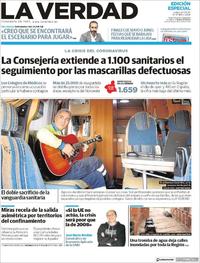 Portada La Verdad 2020-04-20