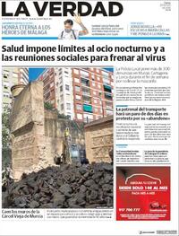 Portada La Verdad 2020-07-21