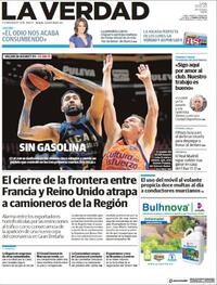 Portada La Verdad 2020-12-21