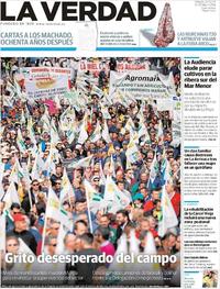 Portada La Verdad 2020-02-22