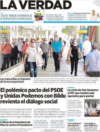 Portada La Verdad 2020-05-22