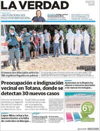 Portada La Verdad 2020-07-25