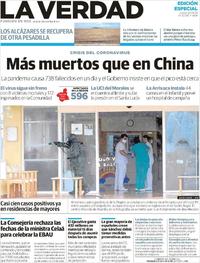 Portada La Verdad 2020-03-26