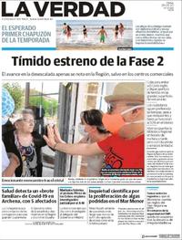 Portada La Verdad 2020-05-26