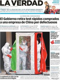 Portada La Verdad 2020-03-27