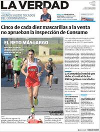 Portada La Verdad 2020-07-27