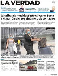 Portada La Verdad 2020-07-28