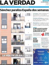 Portada La Verdad 2020-03-29