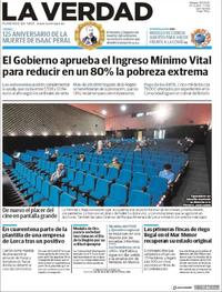Portada La Verdad 2020-05-30