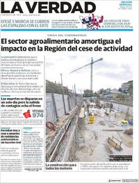 Portada La Verdad 2020-03-31