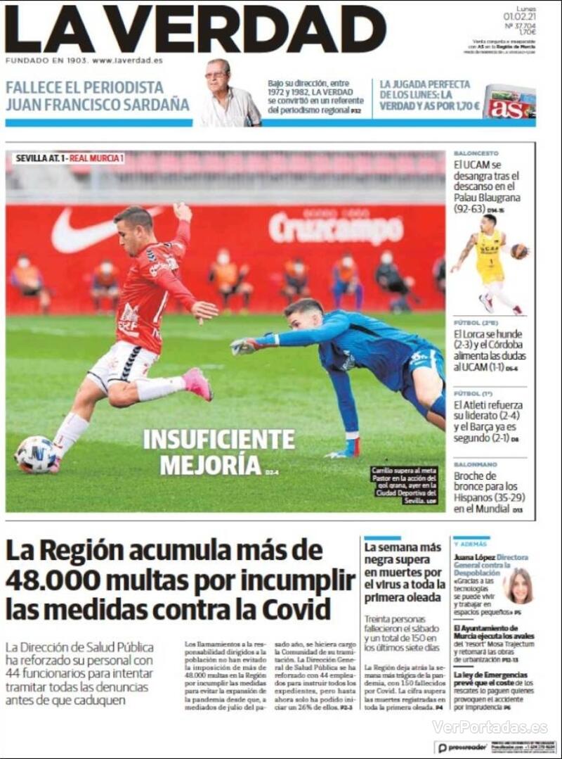 Portada Última Hora 2021-02-01