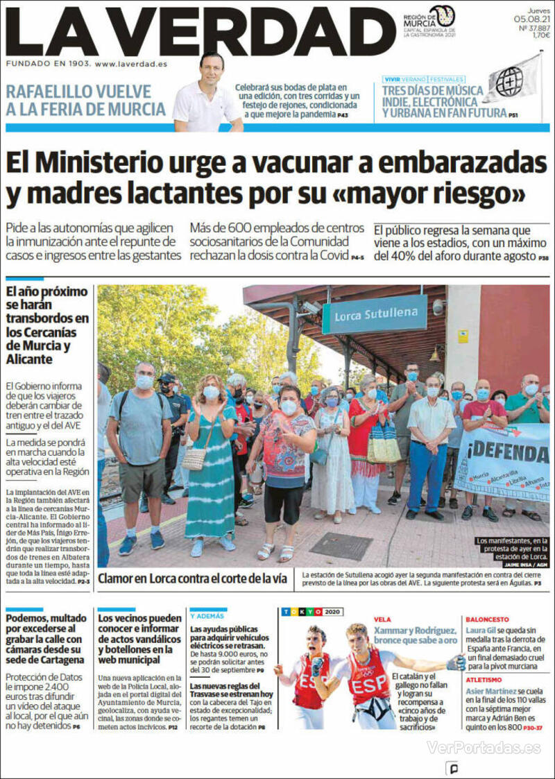 Portada Última Hora 2021-08-05